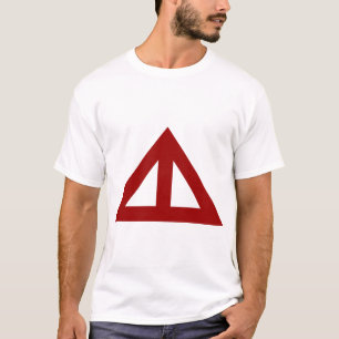 Geteilter Pfeil Dreieckig T-Shirt