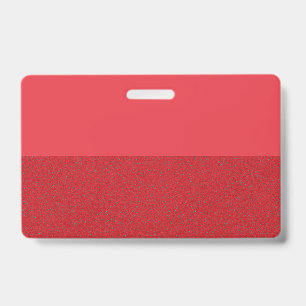 Geteiltes rotes Namensschild ID-Tag mit individuel Ausweis