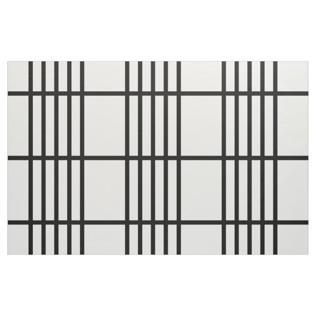 Geteiltes schwarze Streifen-geometrisches Stoff (Yard (91,4 cm))