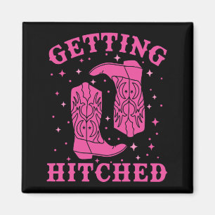 Getestet Bride Groom Western Wedding Bachel Magnet