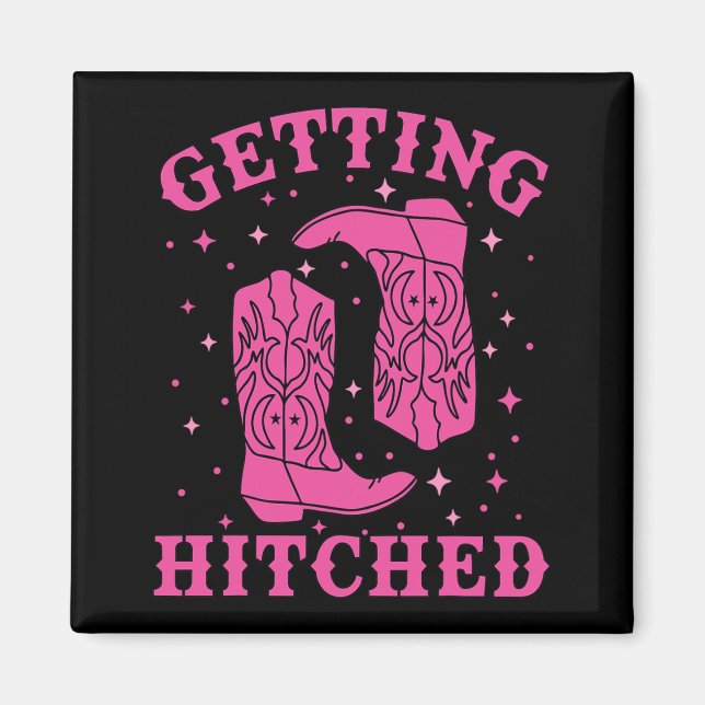 Getestet Bride Groom Western Wedding Bachel Magnet (Vorne)