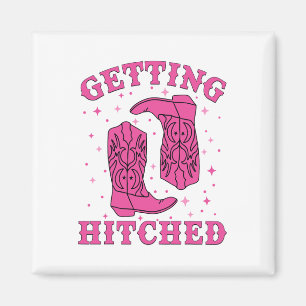 Getestet Bride Groom Western Wedding Bachel Magnet