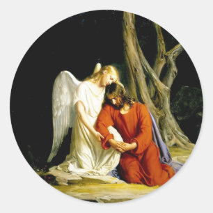 Gethsemane Carl Bloch Runder Aufkleber