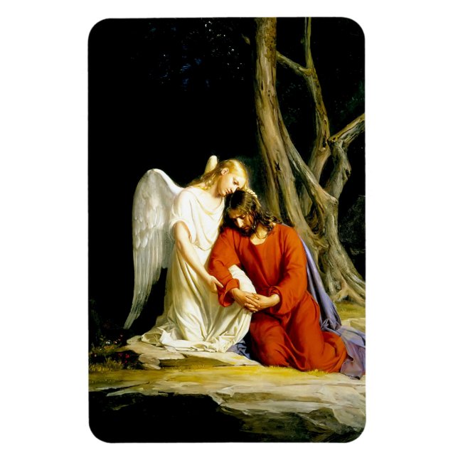 Gethsemane von Carl Bloch. Fine Art Magnet (Vertikal)