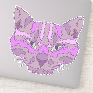 Getigerte Katze Aufkleber