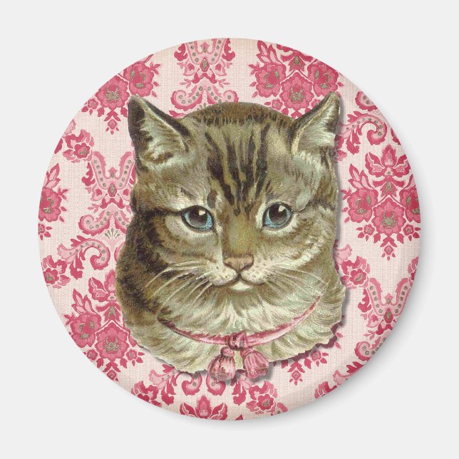 Getigerte Katze Magnet (Vorne)