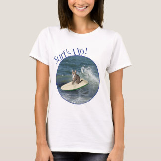 Getigerte Katze Surfen wir! T-Shirt