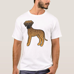 Getigerter Deutsche Dogge Süßer Cartoon-Hund T-Shirt