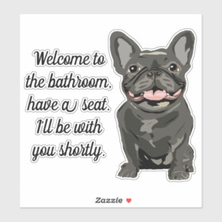Getigerter Französischer Bulldogge Aufkleber