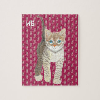 Getigertes Kätzchen Puzzle