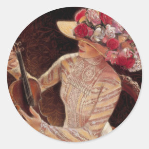 "Getin Tune" von Sue Halstenberg Runder Aufkleber