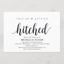 Getrackte Bridal Dusche Einladungskarten
