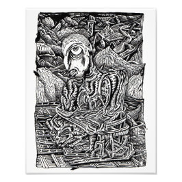 Getragen von Brian Benson Fotodruck