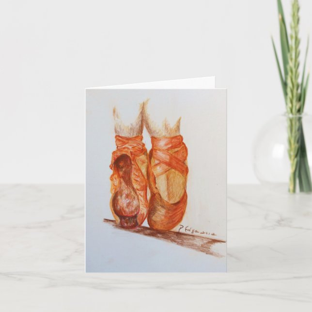 "Getragene Pantoffel " Karte (Vorderseite)