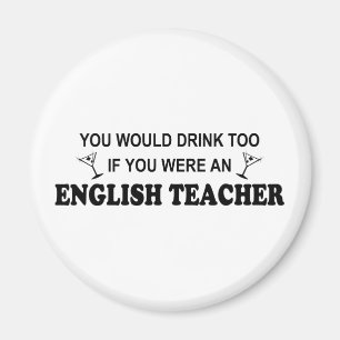 Getränk-auch - Englischlehrer Magnet