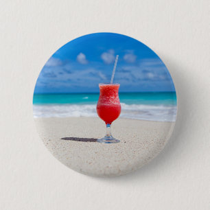 Getränk auf Strandknopf Button