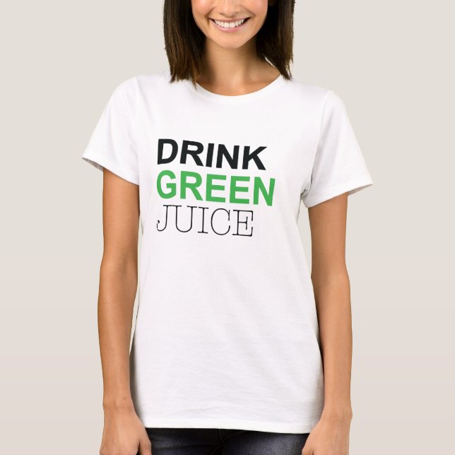 Getränk-grüner Saft T-Shirt (Vorderseite)