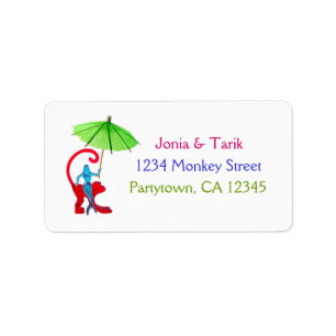 Getränk-Meerjungfrau-Adressen-Aufkleber Adressaufkleber