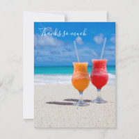 Getränke am Strand Danke, dass du leere Tropenkart