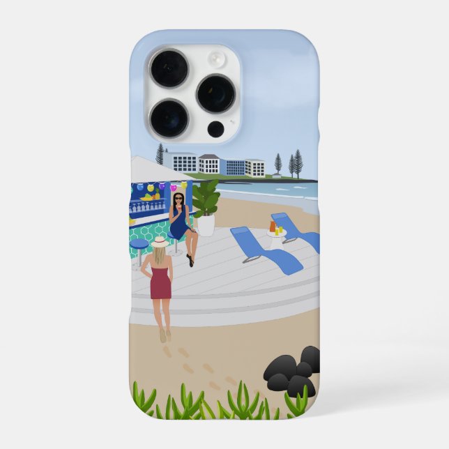 Getränke an der Strandbar iPhone Hülle (Rückseite)