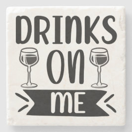 Getränke an mir steinuntersetzer