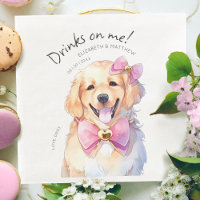 Getränke auf mir Goldie Wasserfarbe Spaß Hund Haus