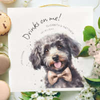 Getränke auf mir Poodle Wasserfarbe Spaß Hunde Hau