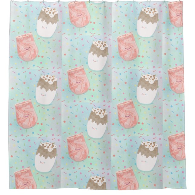 GETRÄNKE DUSCHVORHANG (Vorderseite)