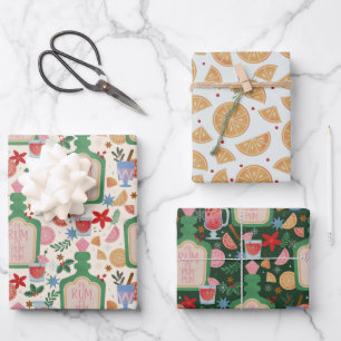 Getränke für den Urlaub Geschenkpapier Set