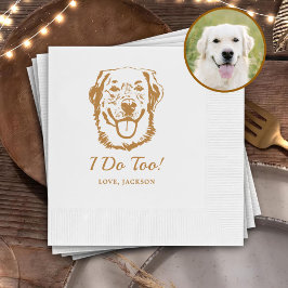 Getränke für Haustiere, die von uns selbst Gezeich Serviette