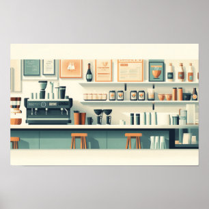Getränke Getränke Grafik Zeichnend Illustration Poster
