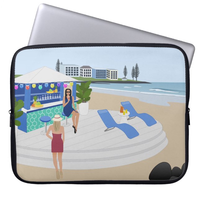 Getränke im Beach Bar Laptopschutzhülle (Vorderseite)