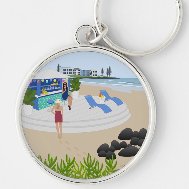 Getränke im Beach Bar Schlüsselanhänger (Vorne)