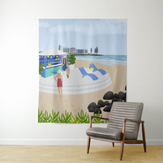 Getränke im Beach Bar Wandteppich