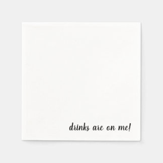 Getränke sind auf meinem Cocktail Napkins Serviette