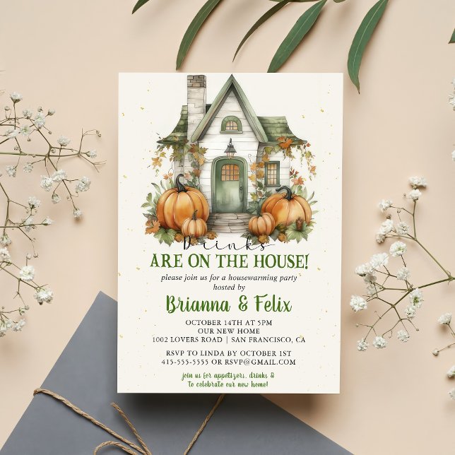 Getränke sind im Haus! Halloween-Party Einladung (Von Creator hochgeladen)