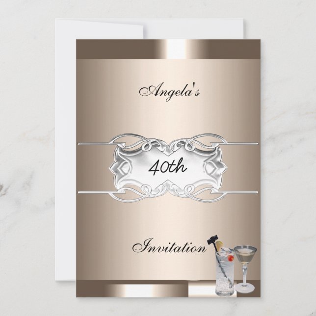 Getränke und Party Einladung (Vorderseite)