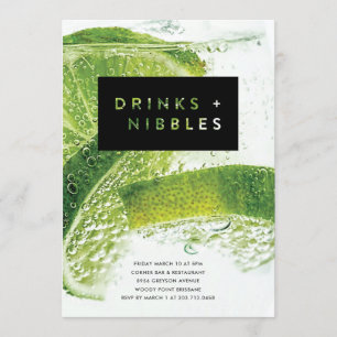 Getränke und Snacks Einladung