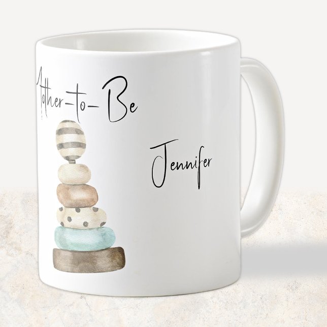 Getränkebecher Mutter-to-Be Vintage Stapelringe Sp Kaffeetasse (Von Creator hochgeladen)