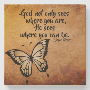 Getränkekasten auf der Grundlage des Glaubens Butt Steinuntersetzer