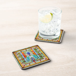 Getränkekasten aus gepolstertem Glas Fantasy Getränkeuntersetzer