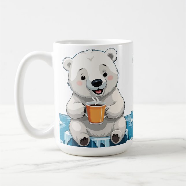 Getränkeküche Break für Coolen Polarbär Kaffeetasse (Links)