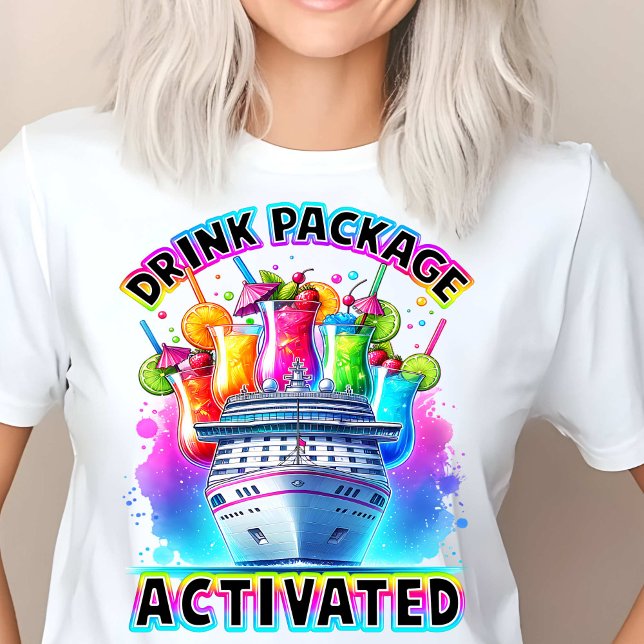 Getränkepakete Aktivkohle Cruise Design T-Shirt (Von Creator hochgeladen)