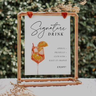 Getränkesignatur Aperol Junggesellinnenabschied Sc Poster
