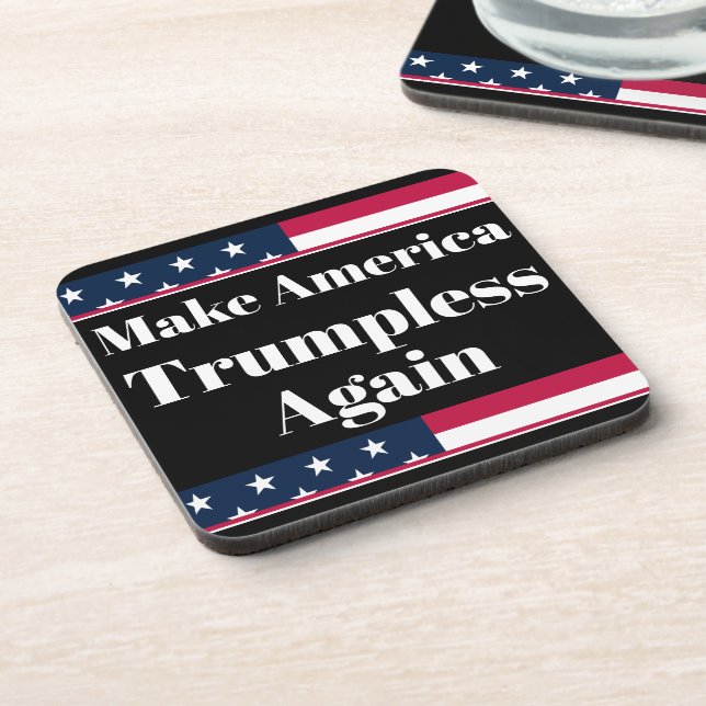 Getränkeuntersetzer ohne Trump (Linke Seite)