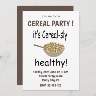 Getreide Es ist Getreide-Sly gesundes Getreide Par Einladung