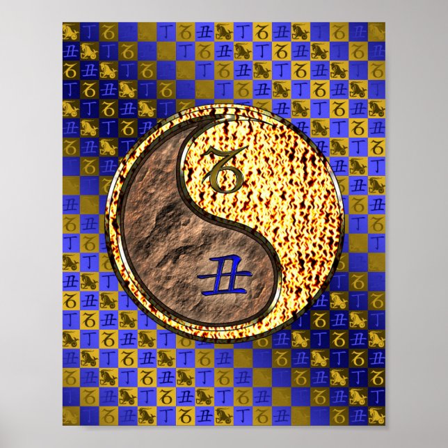 Getreide und Feuer Ox Poster (Vorne)