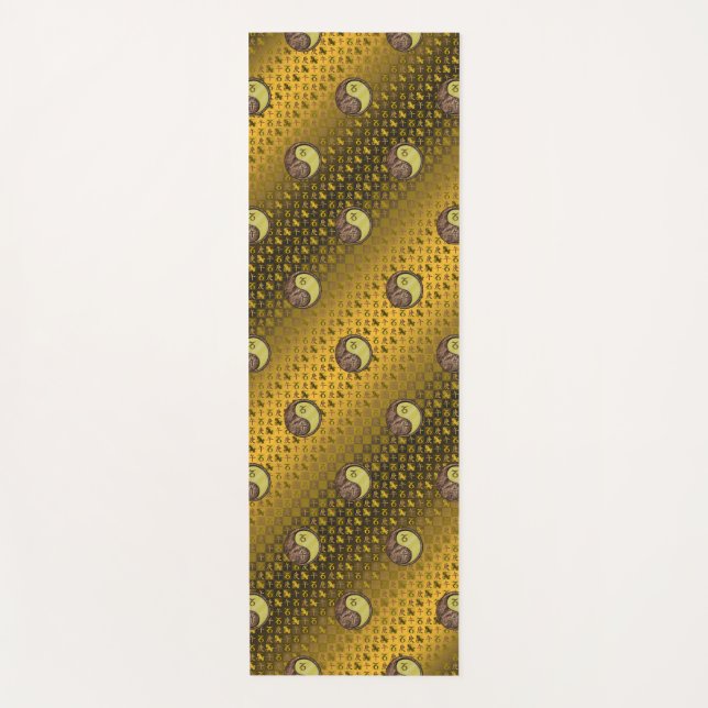 Getreide und Metallpferde Yogamatte (Vorderseite)