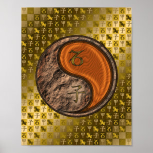 Getreide und Waldrat Poster
