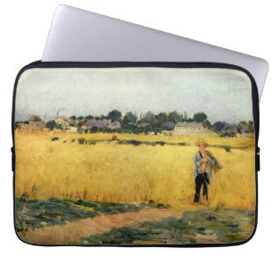 Getreidefeld (von Berthe Morisot) Laptopschutzhülle